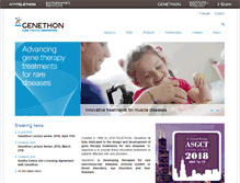 Tablet Screenshot of genethon.fr